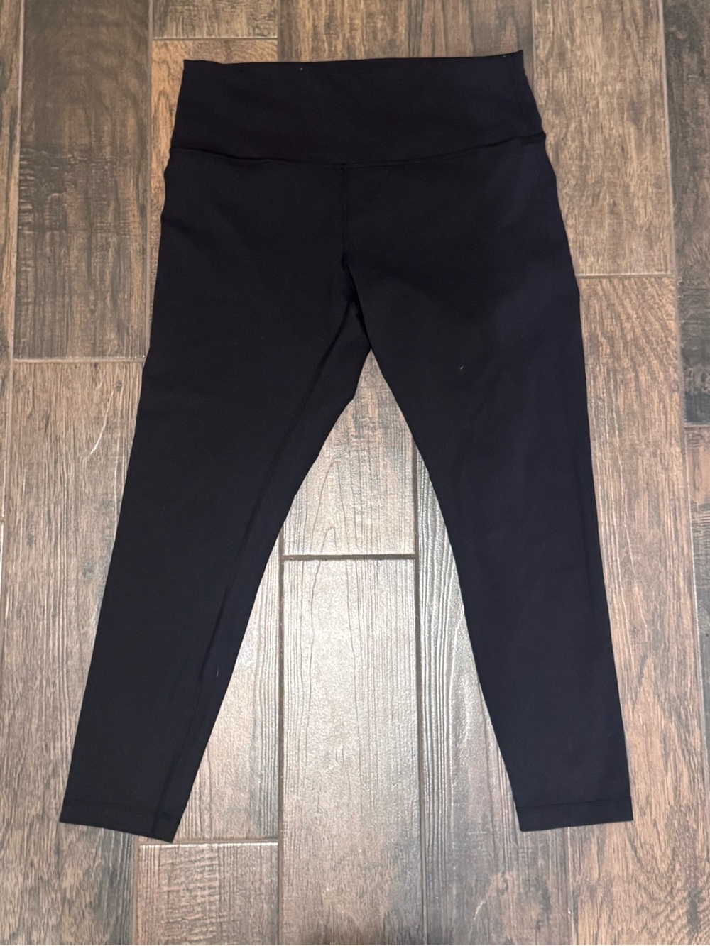 Lululemon Black 25” Wunder Train High Rise Waist Leggings Size 14